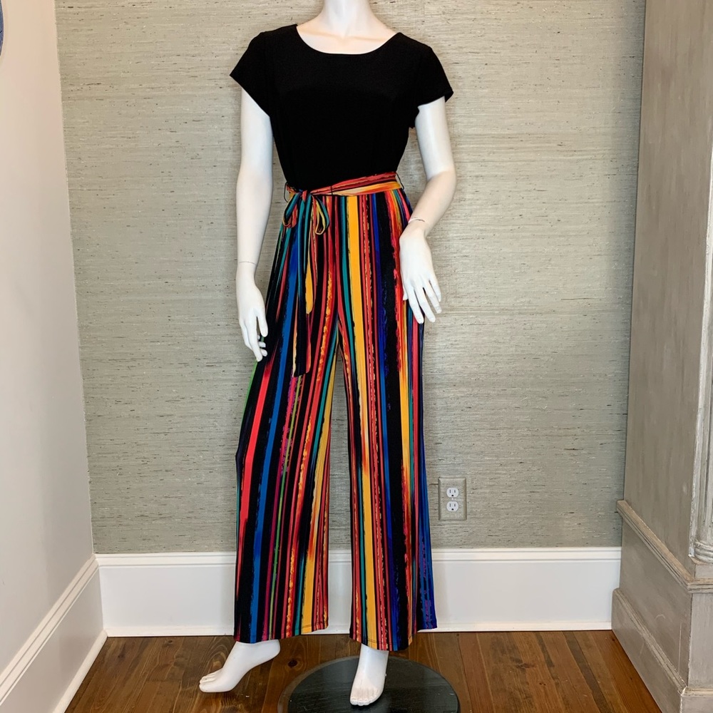 Striped, colorful jumpsuit